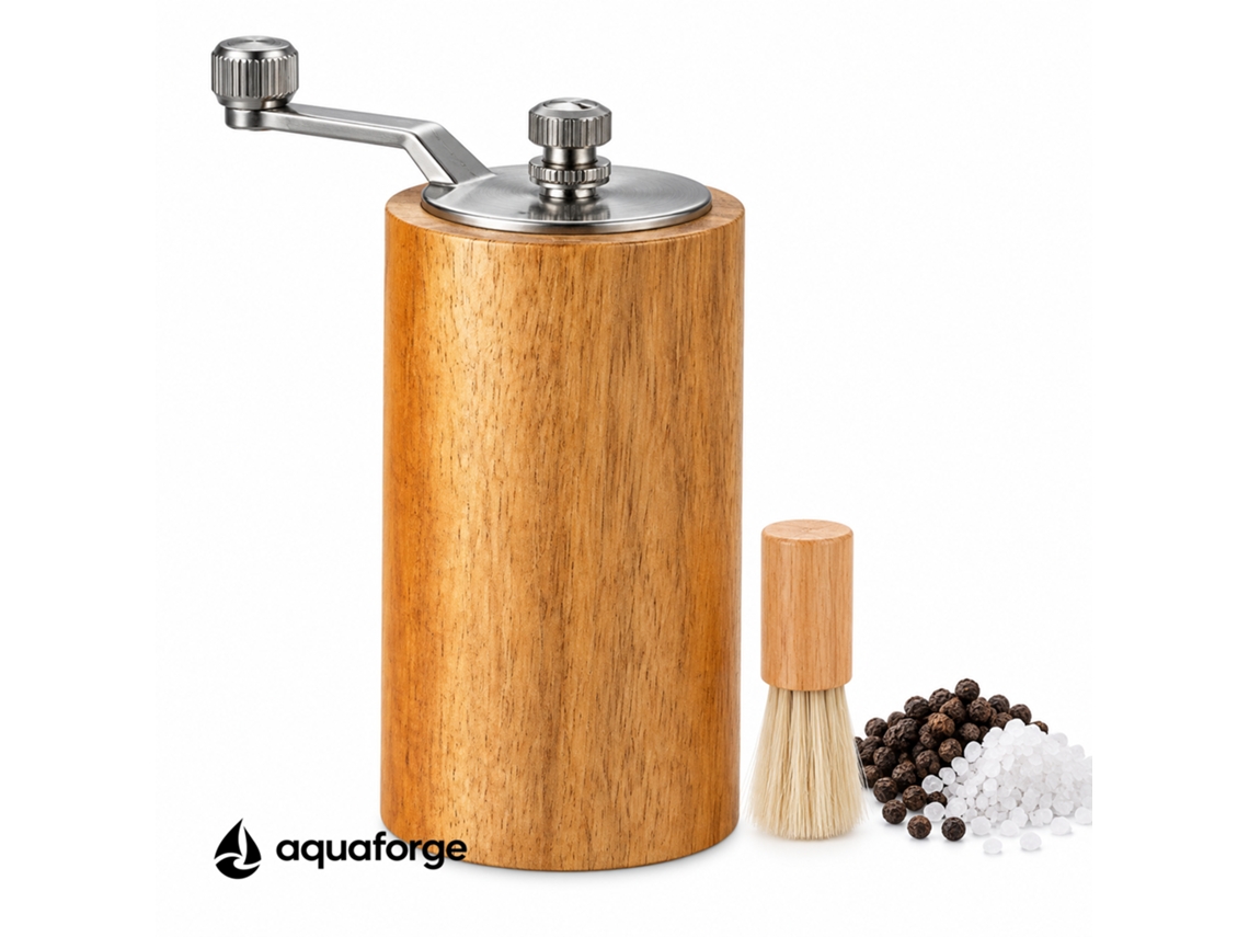Moinho Manual De Pimenta E Sal Aquaforge Com Moagem Ajustável Para Pimenta E Sal
