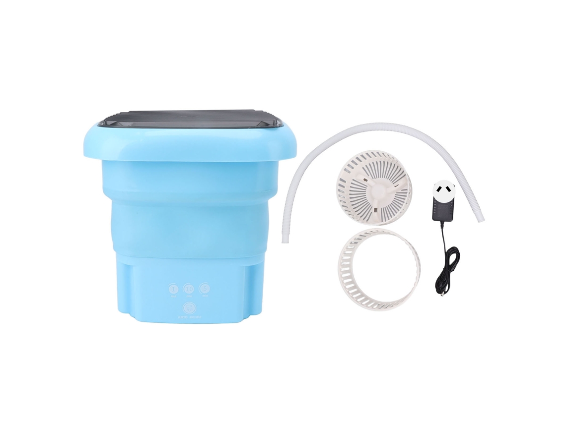 Máquina de Lavar Dobrável Pequena para Dormitório, 100 240v, Plug Au, Azul LAXISCREED