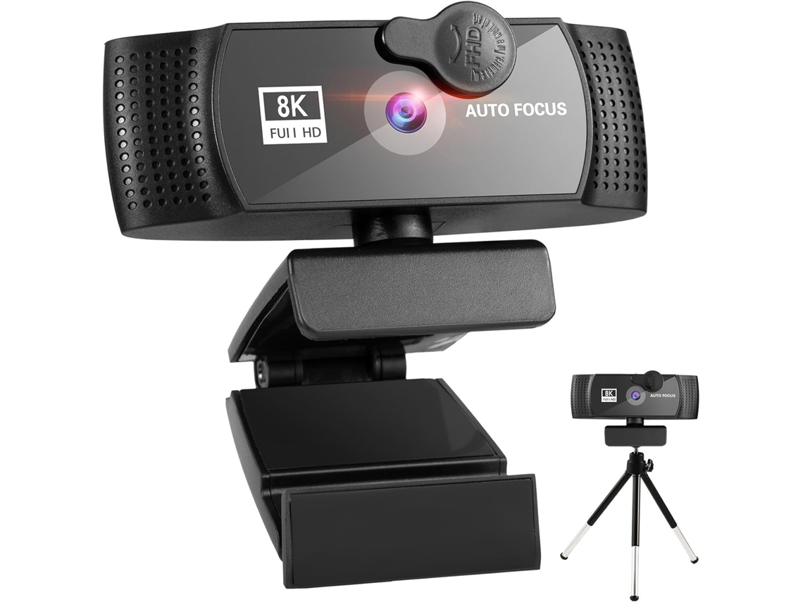Webcam Full Hd 8k 4k 1080p com Microfone, Usb, para Laptop, Mini SFUSHOS