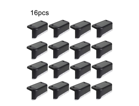 Lâmpada Solar de Jardim Iluminação Led Externa Segurança Ip65 À Prova D'Água SURENHAP Escada Abs Pvc Preto