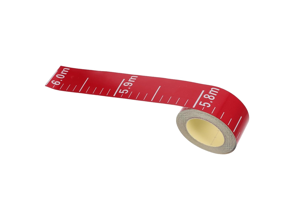 Medidor De Nível Água Autoadesivo Para Tanque E Piscina, Plástico Vermelho Para Monitoramento Diário