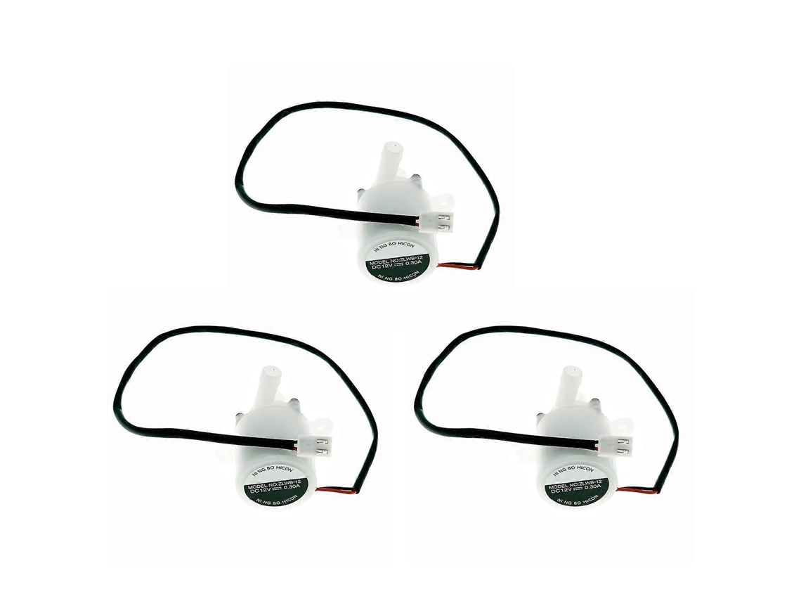 3x Zlwb 12 Hzb 12a/25bf Bomba de Água Pequena para Máquina de Gelo Doméstica para Hzb 50/hzb 80/hzb 13f Dc12v 0,3a TAISHENGDA