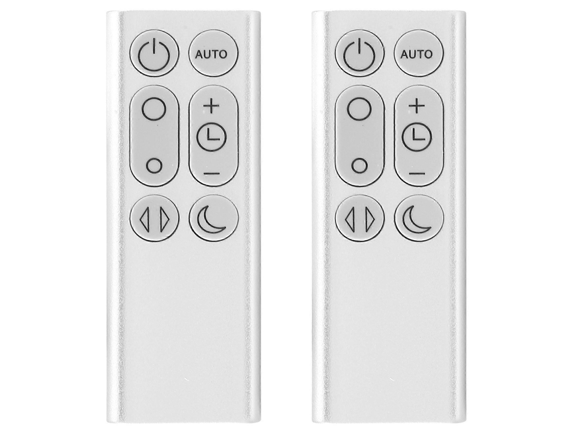 2 Controles Remotos De Substituição Para Purificador De Ar E Ventilador Pure Cool Link Dp01 Dp03 Tp02 Tp03 (prateado)