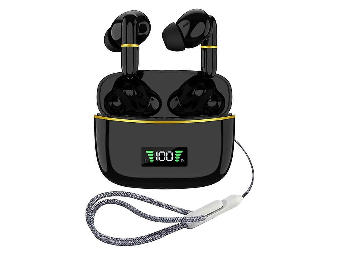 Fones De Ouvido Sem Fio Bluetooth 5.3 Com Controle De Toque, Tela Led E Estojo De Carregamento Ly Ebike