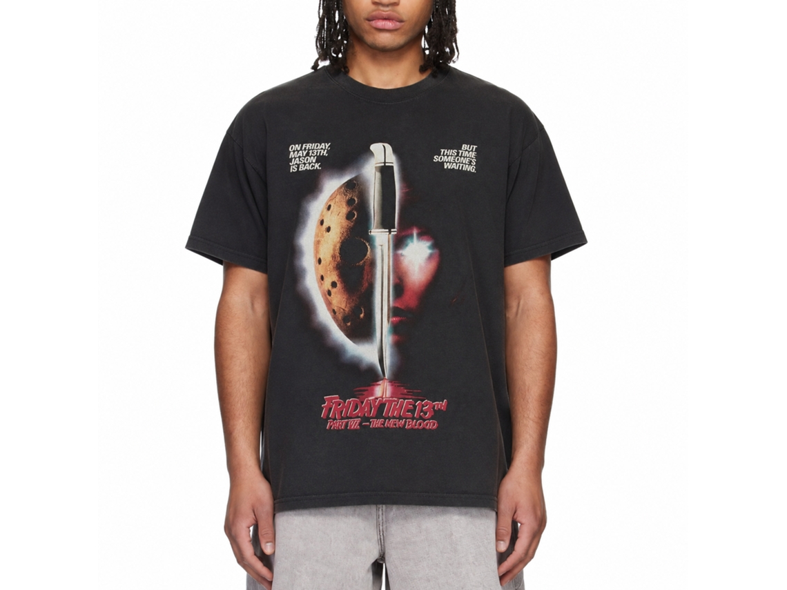 Rockinstone Friday The 13th The New Blood Black T-shirt Size:xxxl