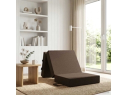 Vidaxl Sofá Cama Dobrável 75 X 67 X 45 Cm Cinzento-acastanhado