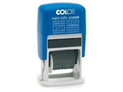 Carimbo Colop S120/W 4 X 20 Mm Azul