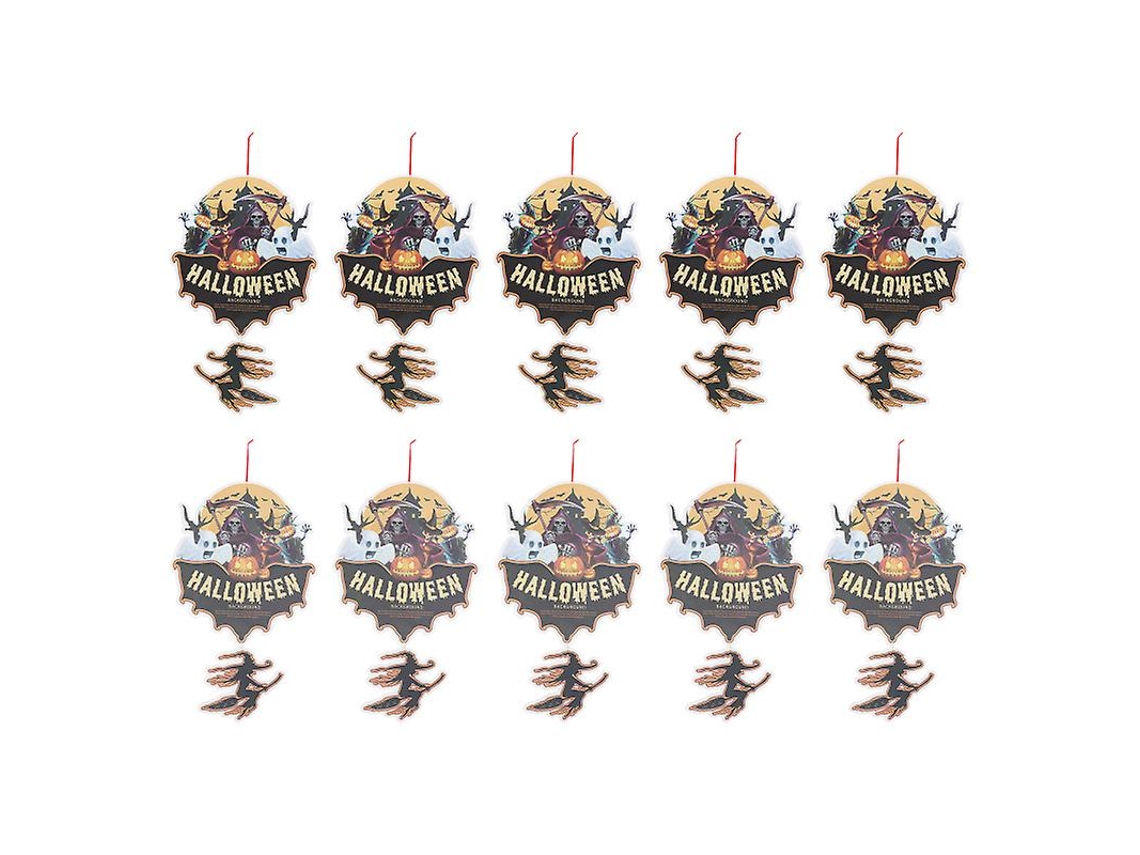 10Pcs Espiral de Halloween para Decorações de Halloween ALLINLESS