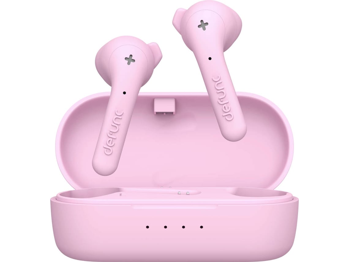 Auriculares Bluetooth True Wireless DEFUNC True Music (In Ear - Microfone - Rosa)