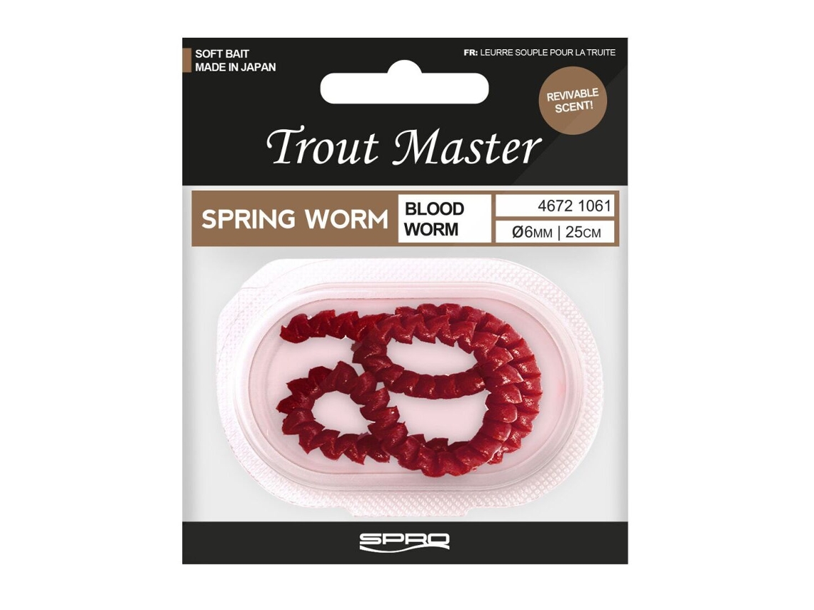 Isca de Truta TROUT MASTER Spring Worm 6 Mm