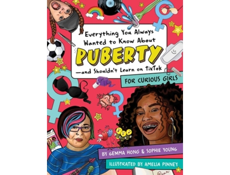 Livro Everything You Always Wanted to Know About Puberty - and Shouldnt Learn on TikTok de Gemma Hong e Sophie Young (Inglês)