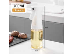Garrafa de Manteiga, Também Pode Ser Usada como Recipiente de Plástico para Armazenar Azeite, Vinagre, Molho de Soja, Etc. MDUG (branca, 200ml)