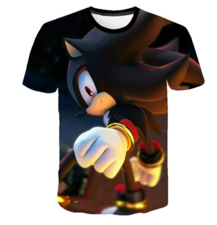 Conjunto Desenho Animado Dragon Ball Sonic Infantil Camiseta E Short Menino