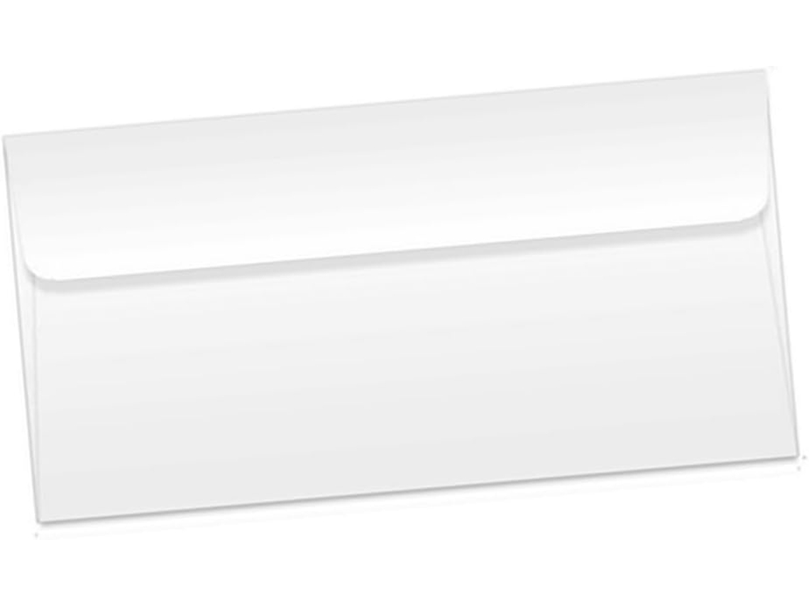 Embalagem Com 100 Envelopes Brancos Sem Lacre, De Papel Leve, Ideais