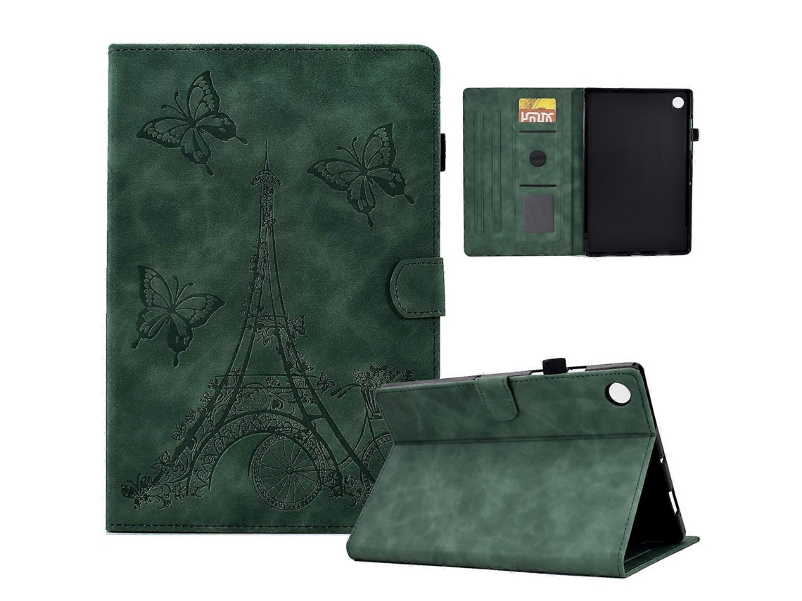 Capa De Couro Texturizado Para Tablet Lenovo M10 Plus Tower