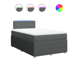 Box Spring Bed, Box Spring Beds Vidaxl Cinzeto Tecido (120 X 200 Cm)
