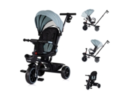 Triciclo com Capota e Pega para os Pais Max Sport de CHIPOLINO Matcha