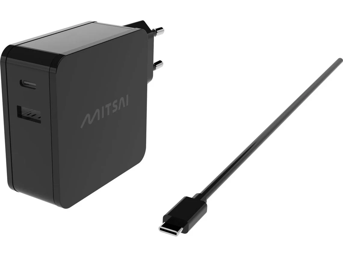 Carregador Portátil MITSAI (Usb-C+A - 45W - 20V)