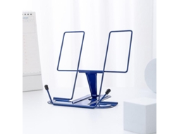 Soporte De Libros De Metal Hightide Plegable Ajustable 3 Ángulos Para Estudio Y Cocina Azul