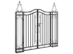 Maison Exclusive - Portão De Jardim 121x8x120 Cm Ferro Forjado Preto
