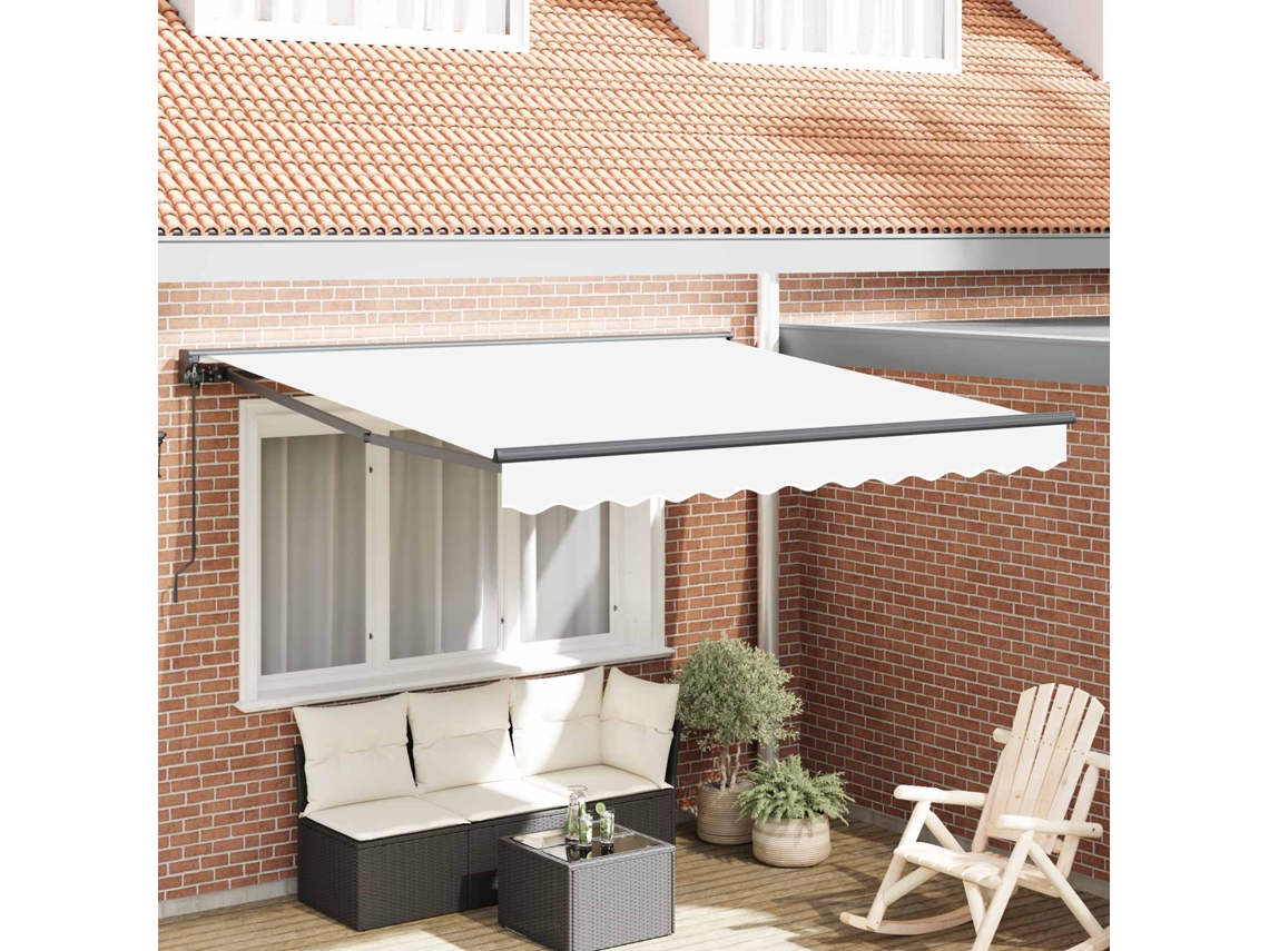Vidaxl Estrutura De Toldo Branco 300 X 250 Cm