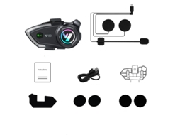 Intercomunicador Capacete Para Moto Yizhood Y80 Preto