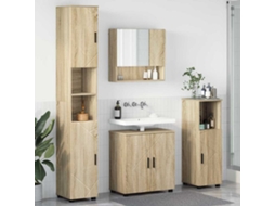 Vidaxl Conjunto De Móveis Para Banheiro 4 Unid. Carvalho Sonoma