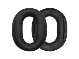 Pacote com 2 almofadas de substituição em couro proteico para aparelhos auditivos Sony MDR RF995R / WH RF400R GIECY
