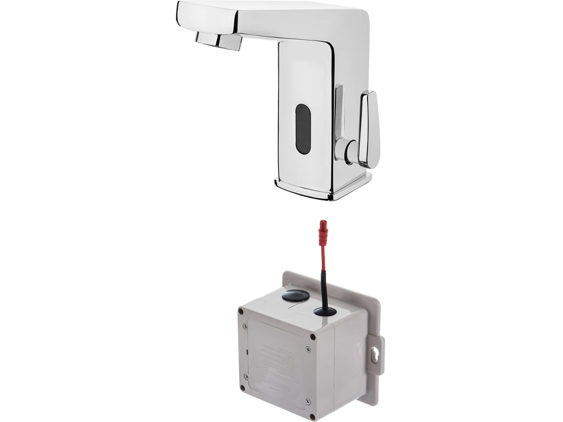 Touchless Washbasin Mixer With Temperature Control 4xaa Deante