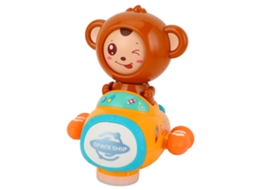 Mali brinquedo de Nave Espacial Elétrica com Luz e Música Macaco Universal para Crianças