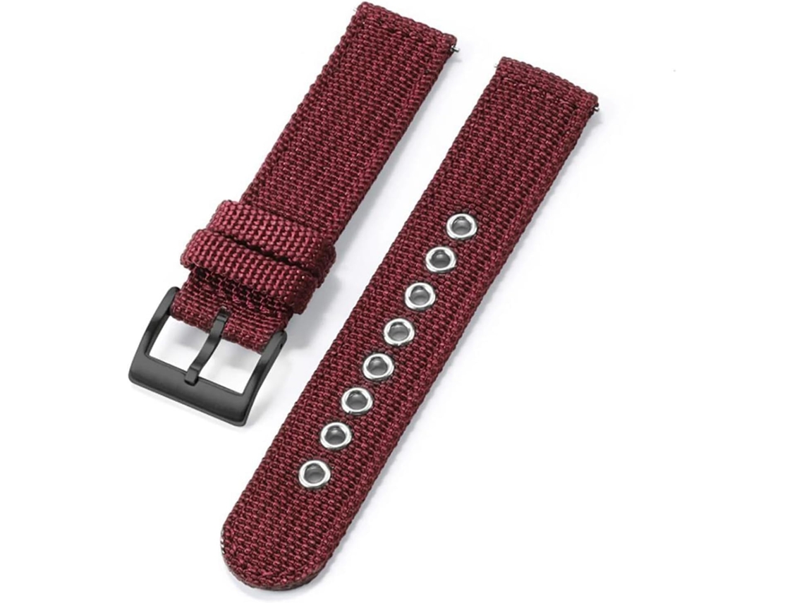 de 22mm Nylon Leve Impermeável Fivela Aço Inoxidável Resistente Água Fácil
