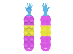 Brinquedo de silicone ATS com ventosas para alívio do estresse infantil, macio e sensorial.