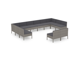 Garden Lounge Set, Garden Lounge Sets Vidaxl Cinzeto Rattan / Vime (n/a)