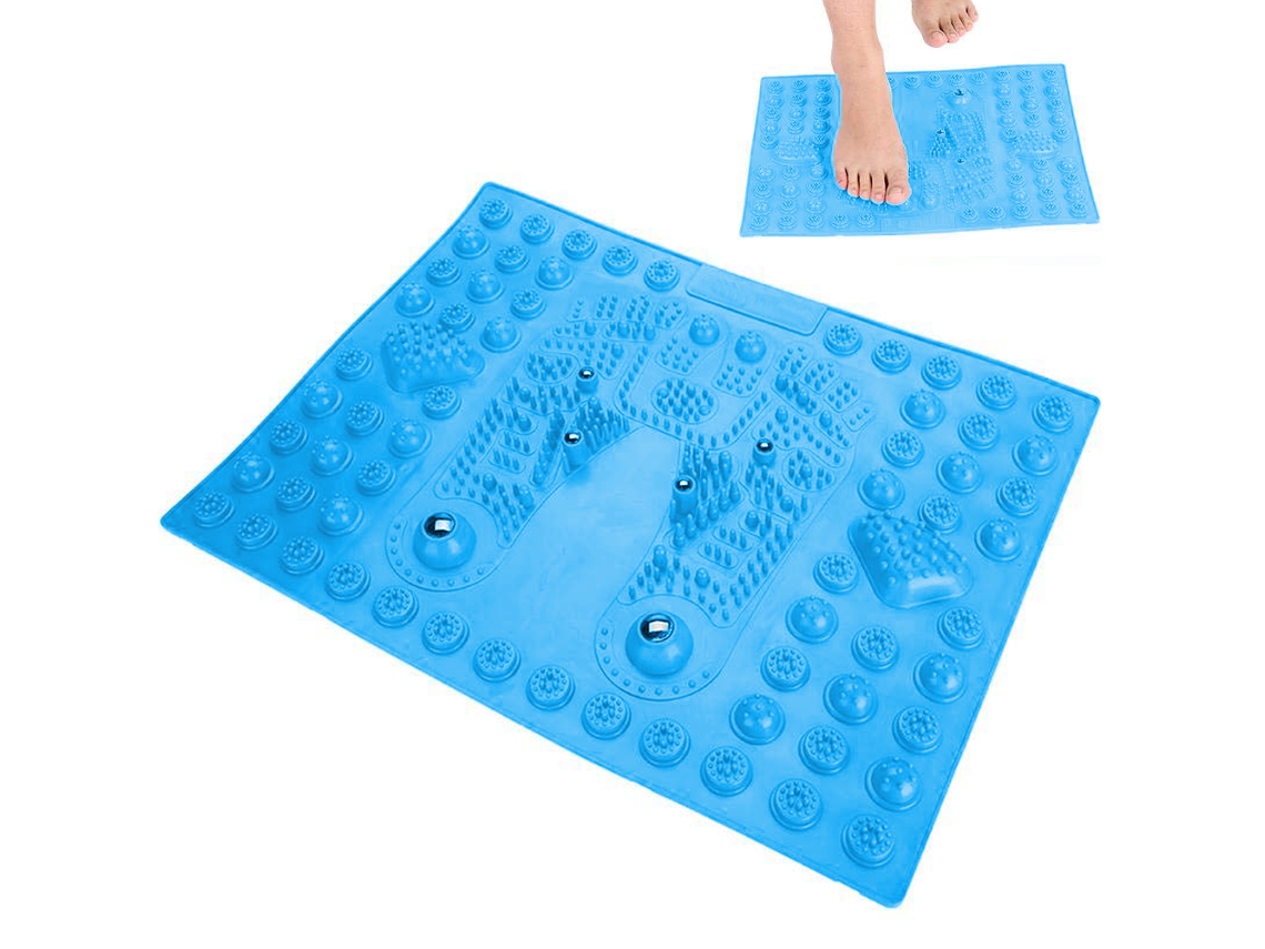 Acupressure Reflexology Magnetic Therapy Energy Pain Relief Power Foot Health Tapete Deluxe para Acupressure Health Care Systems-Blue JEDBESETZT