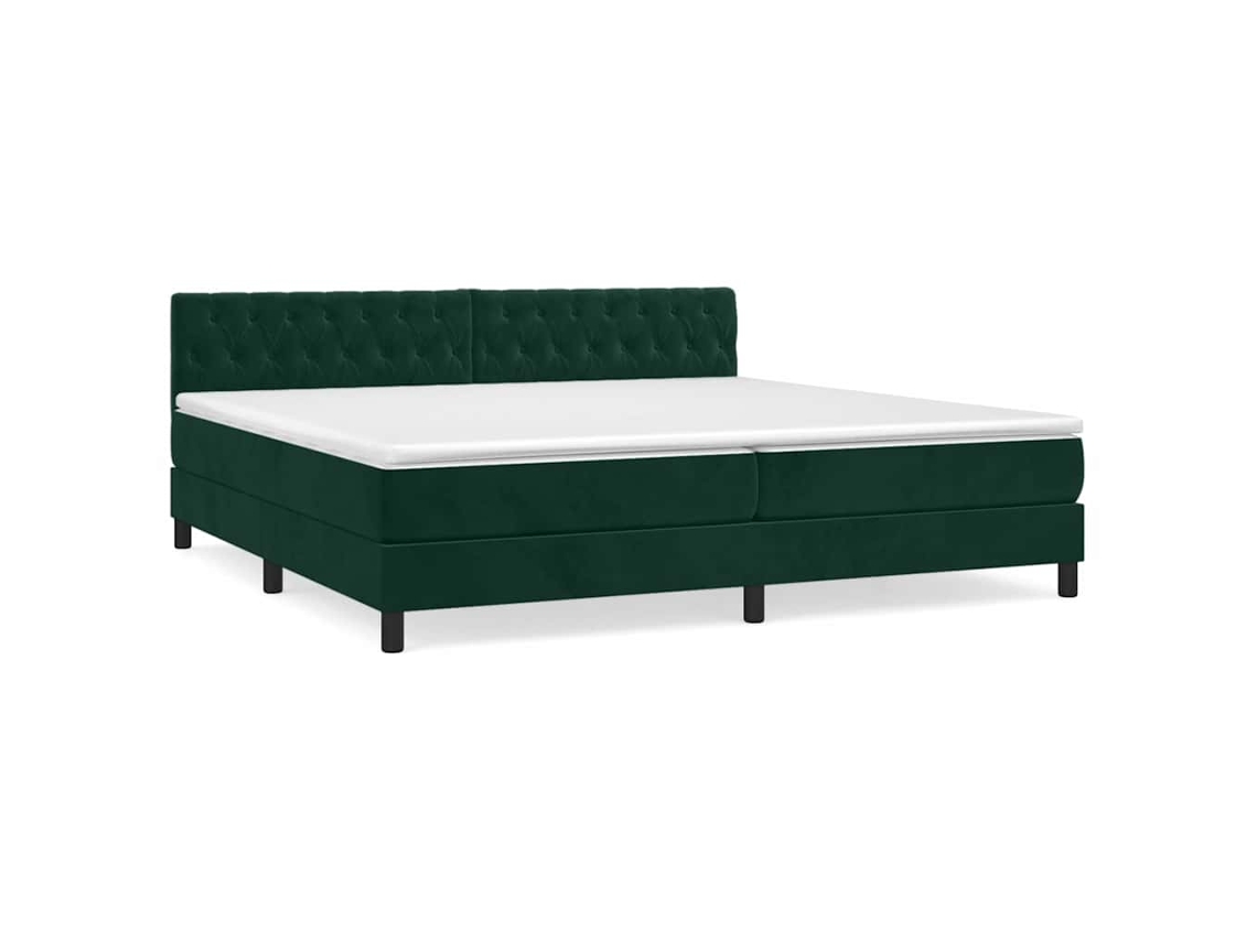 Box Spring Bed, Box Spring Beds Vidaxl Verde Veludo (200 X 200 Cm)