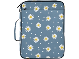 Pasta Expansível Daisies Com Fichário Removível De 3 Argolas, Em Nylon Resistente À Água, Ideal Armazenamento De