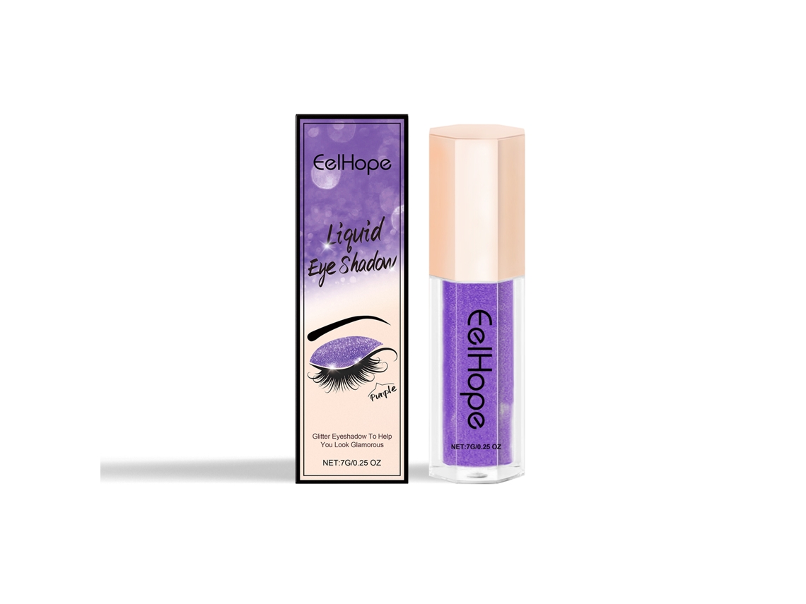 Sombra Olhos Roxa Shimmer Líquida Visibilidade Alta