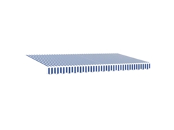 Conjunto 1 Toldo Retrátil Vidaxl Azul Tecido (350 X 200 Cm)