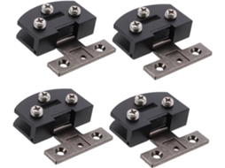 Conjunto De 4 Dobradiças Aço Inoxidável Sem Furos Para Portas Armário