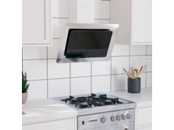 Vidaxl Exaustor Parede 60 Cm Aço Inoxidável E Vidro Temperado Prateado