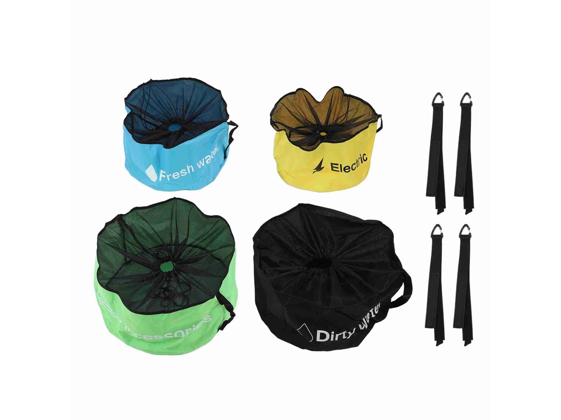 4 Sacos de Armazenamento para Mangueira Rv 600d Oxford Impermeável com Malha Respirável