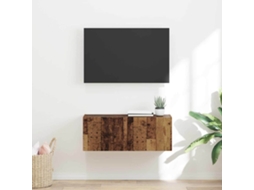 Vidaxl Armário De Tv De Parede 78,5 X 31 X 29,5 Cm Madeira Antiga