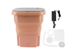 Laxiscreed Lavadora De Roupas Compacta 15l, Plegável E Desidratadora, 100-240v Para Uso Portátil