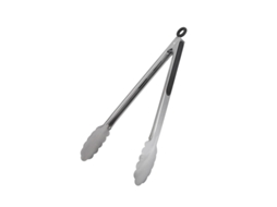 Lurelia Pinça Gelo Inox 430 44,5 X 3,8 Cm Prata Antiderrapante Churrasco