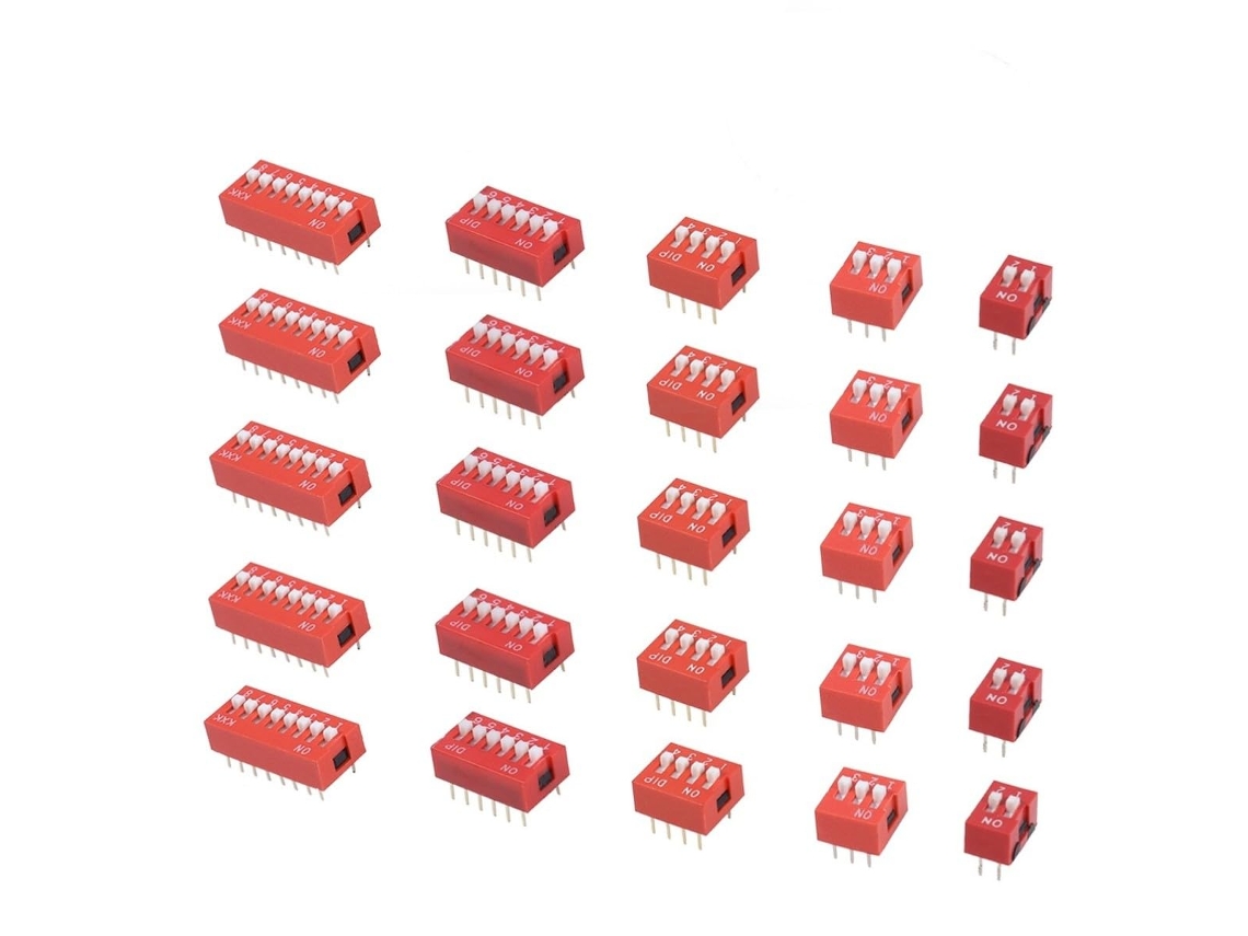 Conjunto De 35 Chaves Dip De Plástico Para Codificação, 2,54 Mm