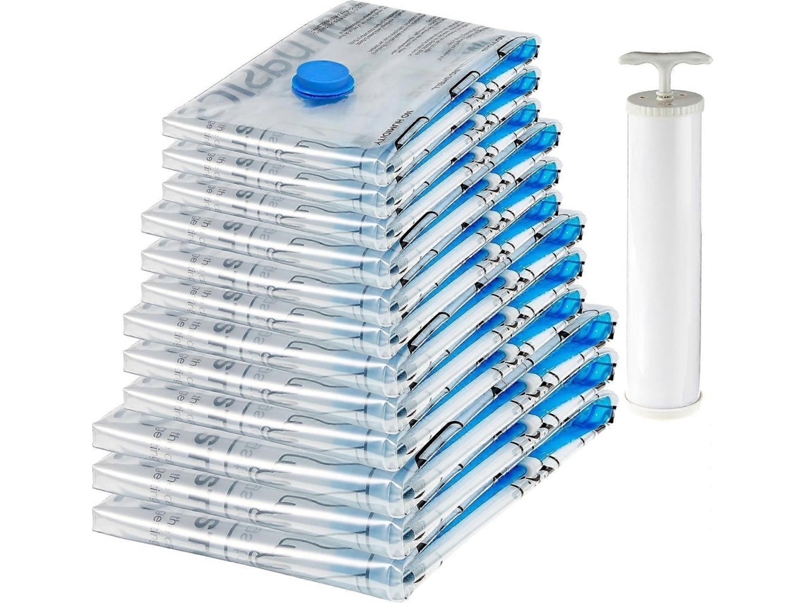Sacos De Armazenamento A Vácuo Basics Com Bomba Manual Para Viagens, Compressão Que Economiza Espaço.