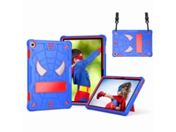 Capa Híbrida Silicone‑pc Halinuia Textura De Aranha Com Alça De Ombro, Para Lenovo Tab M10 3rd Gen