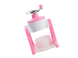 Triturador De Gelo Manual, Ferramenta Rápida E Compacta Para Smoothies E Coquetéis, Ideal Para Uso Doméstico. Cor Rosa.