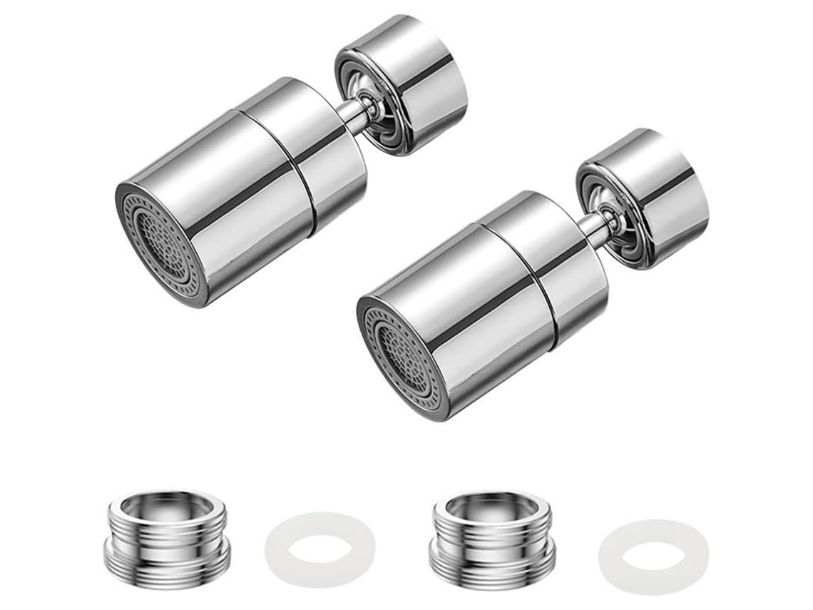 2026 aerador de Grifo Giratorio de Latón Ajustable 2 Modos Ahorro de Agua Adaptador M22 m24