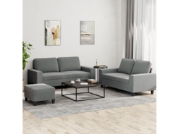 Sofa Set, Sofa Sets Vidaxl Cinzeto Tecido (n/a)